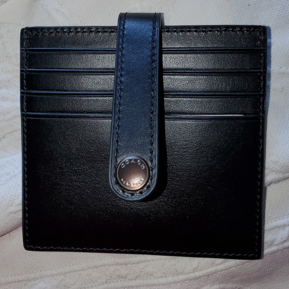 Coach Card Wallet in Black
